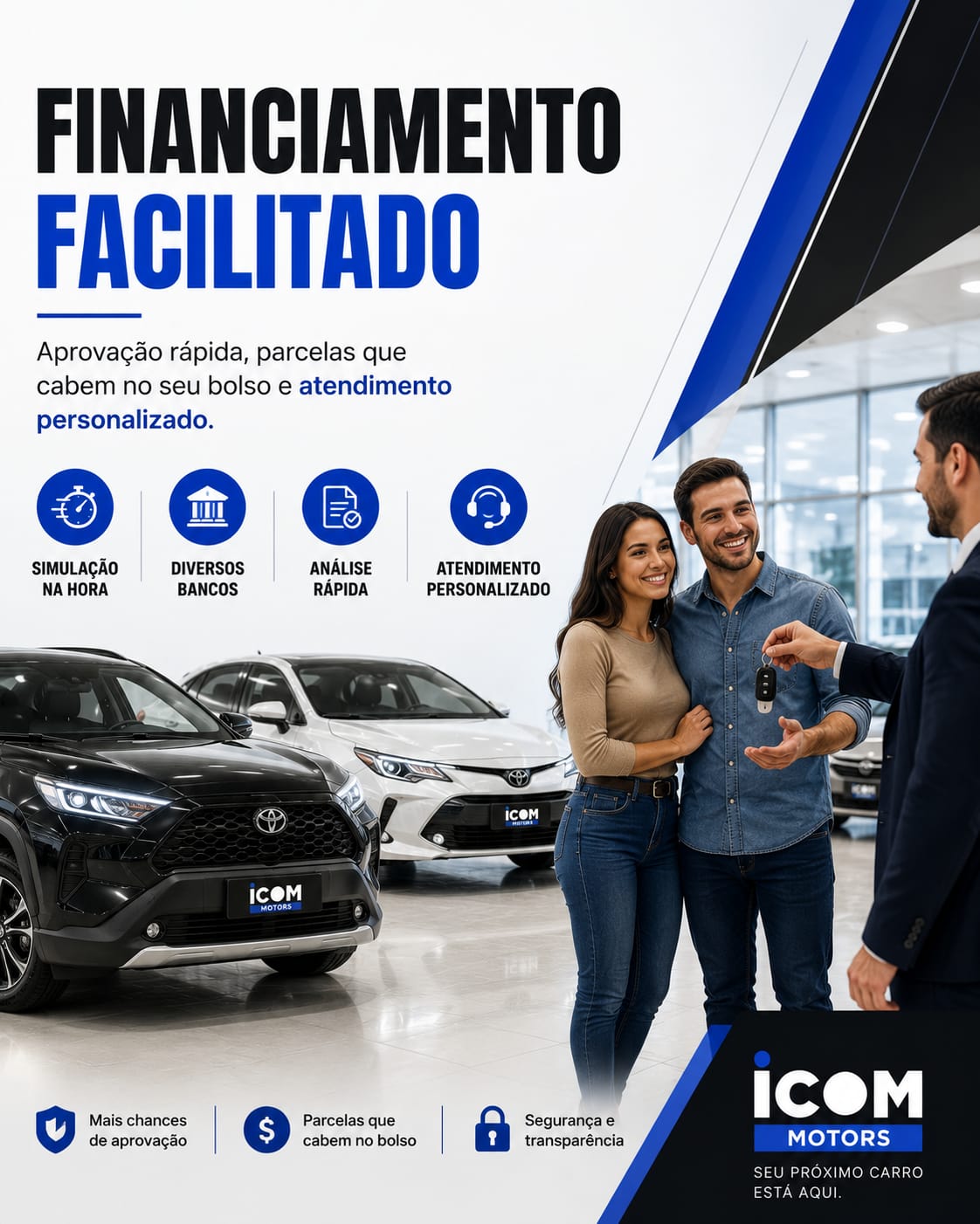 Condições exclusivas de financiamento