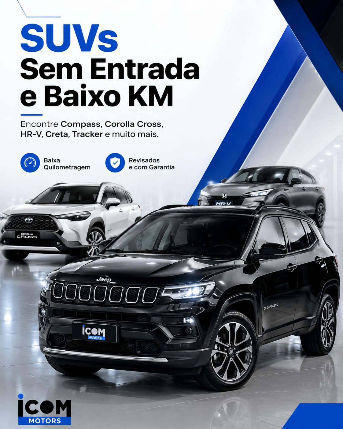 SUVs e sedans premium